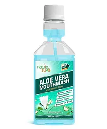 Nature Sure Aloe Vera Mouthwash with Neem and Clove for Oral Health - 150 ml
