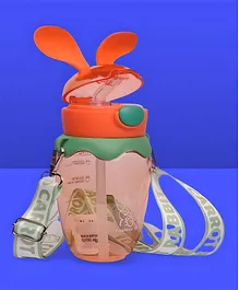 Mihar Essentials Straw Sipper With Stickers Orange - 580 ml
