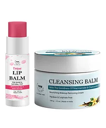 TNW  The Natural Wash Combo of 2  Cleansing Balm 100gm  Steam Distilled Pure Rose Water 200ml