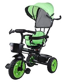 Toyzoy Fizzy Ride Tricycle with Canopy for Kids - Green