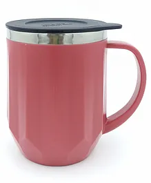Sanjary Stainless Steel Mug with Handle 400 ml Pack of 1 - Red