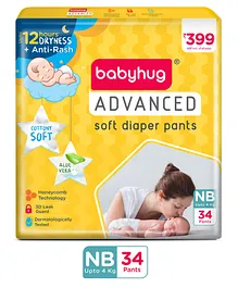 Babyhug Advanced Pant Style Diaper New Born (NB) - 34 Pieces