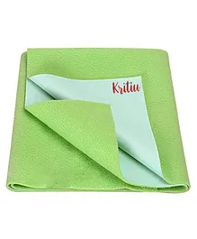 Kritiu Baby Smart Dry Bed Protector Sheet Size Small - Green