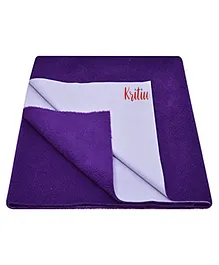 Kritiu Baby Smart Dry Bed Protector Sheet Size Small - Purple