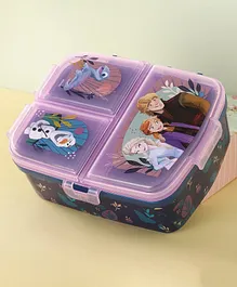 Frozen Princess Multi Compartment Sandwich Lunch Box With Attractive Print - Purple
