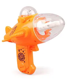 YAMAMA Battery Operated Space Star Gun Toy with Light & Music Guns & Darts - Orange