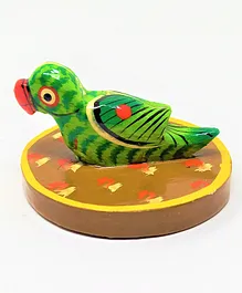 A&A Kreative Box Wooden Pretend Play Jungle Book Story Telling Parrot (Available in Assorted Colours)
