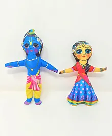 A&A Kreative Box Radha Krishna Story Telling Pretend Play Set - Blue