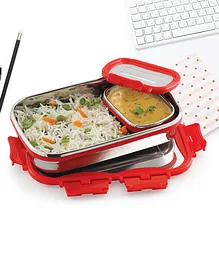 Cello Click It Stainless Steel Lunch Pack- Red
