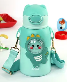 Cello Funz Hot & Cold Stainless Steel Kids Water Bottle Sea Green- 550 ml