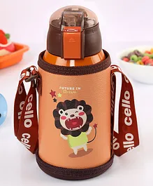 Cello Kido Hot & Cold Stainless Steel Kids Water Bottle Orange - 500 ml