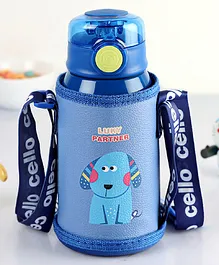 Cello Kinder Hot & Cold Stainless Steel Kids Water Bottle Blue- 500 ml