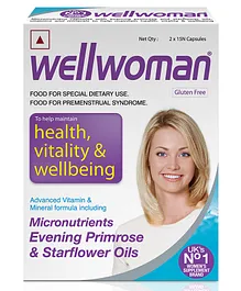 Wellwoman Health Supplements Complete Multivitamin & Mineral Complex for Women Energy Immune Support Skin & Hair Care - 30 Capsules