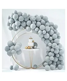 Bubble Trouble Pastel Colored Rubber Balloons Pastel Party Decorations Grey -Pack Of 50