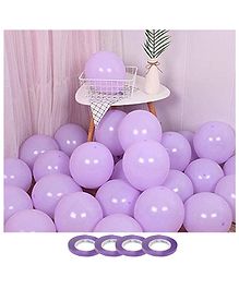 Bubble Trouble Pastel Colored Balloons Decoration Purple - Pack of 100