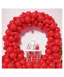 Bubble Trouble Red Party Balloons For Decoration  - Pack Of 100