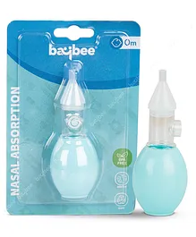 Baybee Silicone Nasal Aspirator & Nose Cleaner BPA Free Cleanable and Reusable - Blue