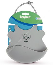 Baybee Waterproof Silicone Bibs For Baby With Crumb Catcher Pocket & 4 Point Adjustable Closure - Green