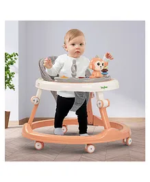 Baybee Drono Baby Activity Walker for Kids with Adjustable Height & Musical Toy Bar - Orange