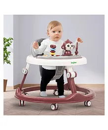 Baybee Drono Baby Activity Walker for Kids with Adjustable Height & Musical Toy Bar - Red