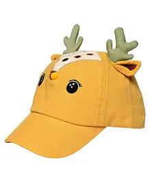 Kid-O-World Reindeer Horn Detail Cap - Yellow