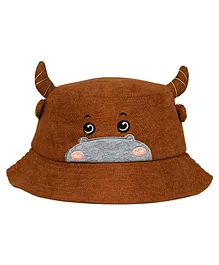 Kid-O-World Cow Face Bucket Hat - Brown
