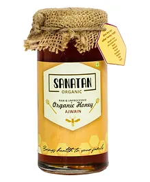 Sanatan Organic Mono Flora Ajwain Honey Glass Bottle - 250 g