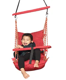 Wishing Clouds Swing for Balcony with Cotton Filling and Leg Lock Mechanism Piccolo Cotton - Red