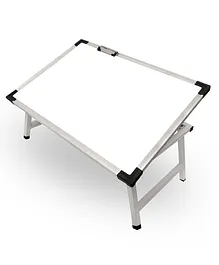 Wishing Clouds Multi Purpose White Board Study Table with Duster and Marker - White