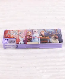 Disney Frozen Dual Sided Pencil Box - Purple