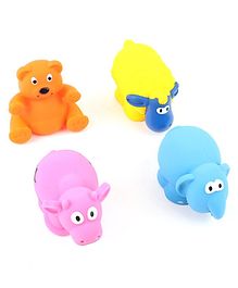 Giggles Animal Shaped Squeaky Bath Toys Pack of 4 - colour may vary