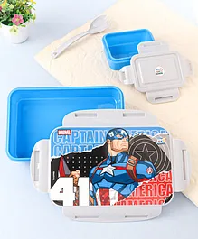 Marvel Avengers Lock & Seal Lunch Box - Blue & Grey