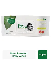 Mother Sparsh Baby Plant Powered Natural Baby Wipes With Grapefruit Extract - 60 Pieces