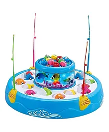 NEGOCIO Fish Catching Game with 26 Fishes and 4 Pods Music and Lights - COLOR MAY VARY