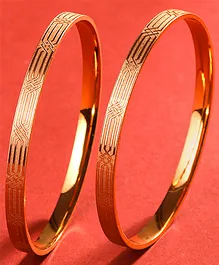 Yellow Chimes Bangles Traditional Gold Bangles Gold Plated Bangles - Golden