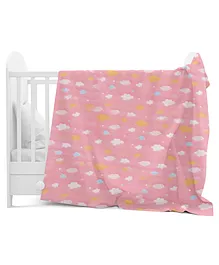 Bembika Baby Blanket 6 Layer Cotton Gauze Multipurpose Blanket - Cloud Pink