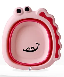 Bembika Baby Wash Basin Foldable Lightweight Portable Multipurpose Wash Basin For Baby Kids - Pink