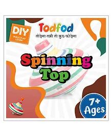 Tod Fod Wooden Self-Made Spinning Top Mind Exercise Toy for Kids -  10 Pieces