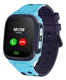 Spiky Calling SOS GPS Tracking Camera Smartwatch - Blue