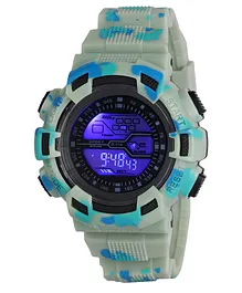Skylofts 7 Color Light Changing Digital Watch with Day Date Stopwatch & Alarm - Grey