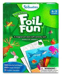 Skillmatics Art & Craft Activity Animal Themed Pictures Pack of 10 - Multicolour