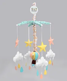 Abracadabra Musical Cot Mobile Lost in Clouds Theme - Sea Green