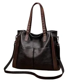 MOMISY PU Leather Crossbody Sling Bag - Black