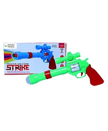WOW Toys Delivering Joys of Life 3D Projection Strike Toy Gun with Colourful Projector Light & Music- 32cm (Colour May Vary)
