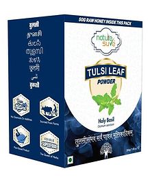 Nature Sure Tulsi Leaf Powder 200g with Raw Honey 50g - 1 Pack