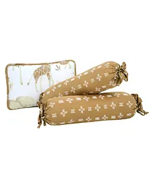 Crane Baby Pillow and Bolster Set Kendi Collection Pack of 3 - Multicolor