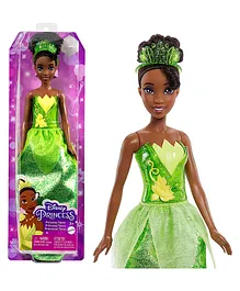 Disney Princess  Tiana Posable Fashion Doll with Sparkling Clothing - Height 31 cm (Colour and Decorations May Vary)