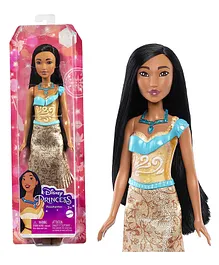 Disney Princess Pochantas Posable Fashion Doll with Sparkling Clothing and Accessories - Height 29 cm (Colours & Decorations May Vary)