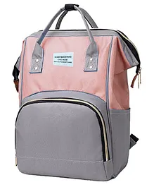 House of Quirk  Diaper Bag Maternity Backpack -  Peach & Grey