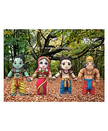 Little Canvas Ram Darbaar Plush Dolls - Height 18 cm